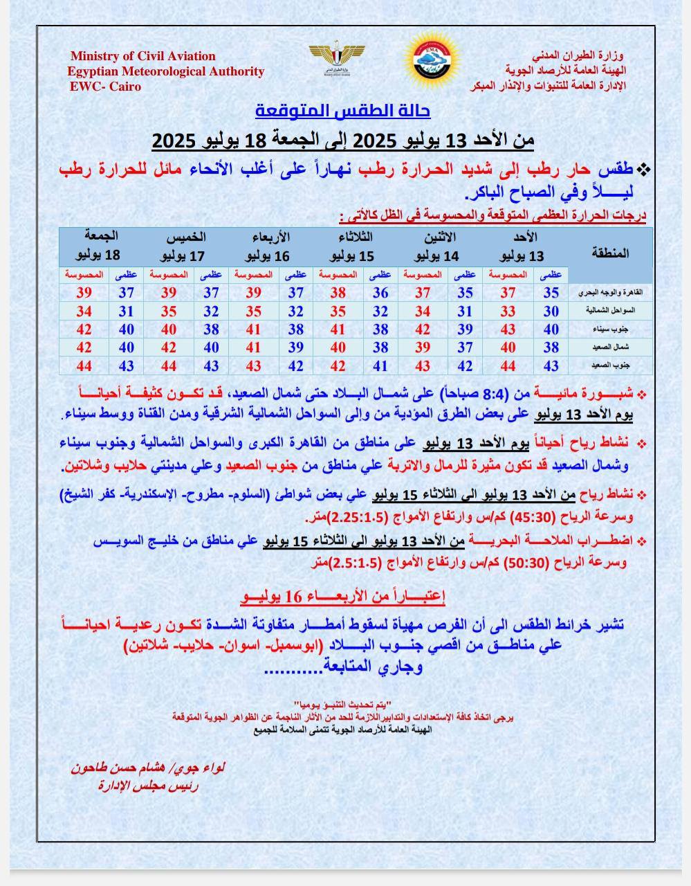 حالة الطقس غدا