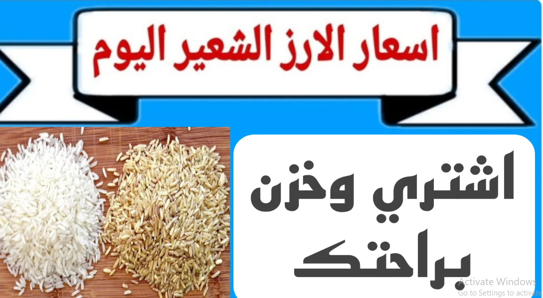 سعر الأرز الشعير اليوم
