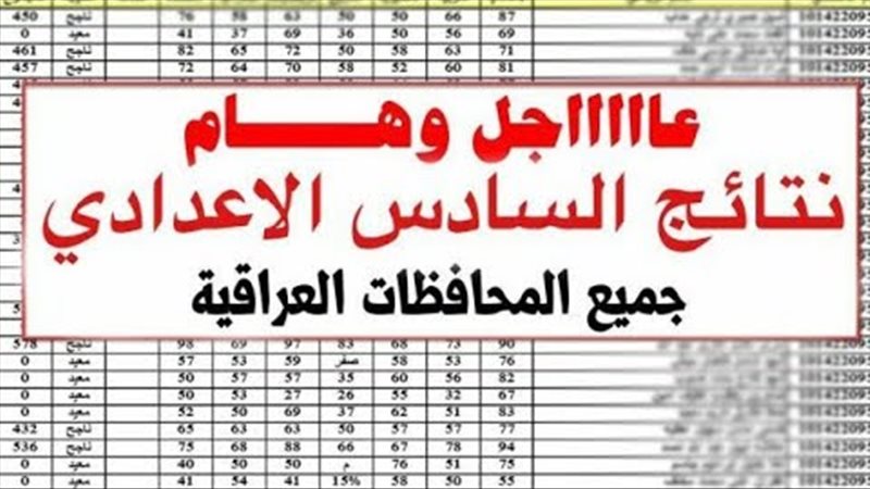 موعد نتائج السادس