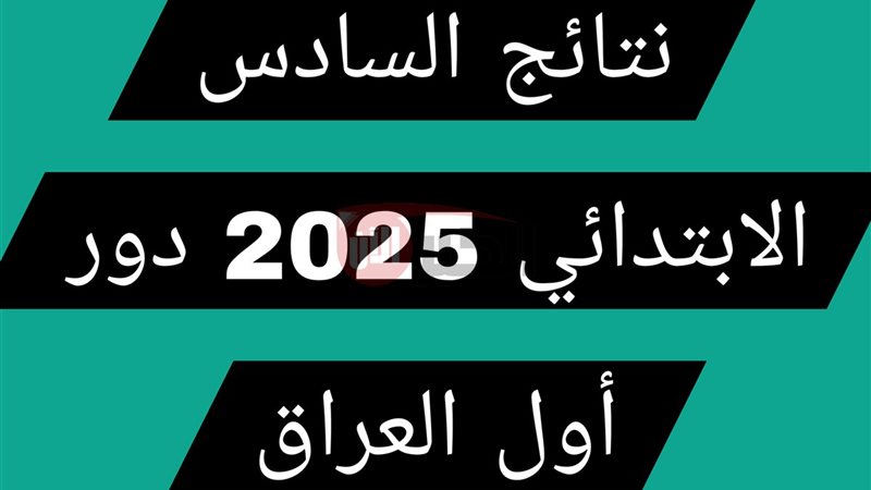 نتائج السادس الابتدائي