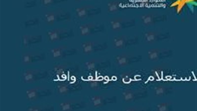 الاستعلام عن موظف