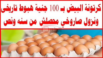 تحديث.. سعر كرتونة البيض اليوم الجمعة 6 يونيو 2025 للمستهلك في مصر