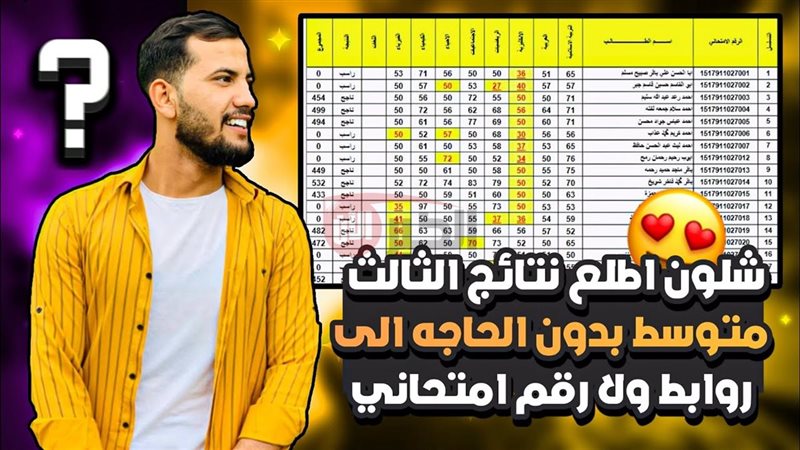 نتائج الثالث متوسط