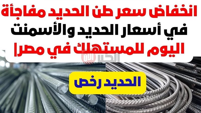 سعر طن الحديد اليوم