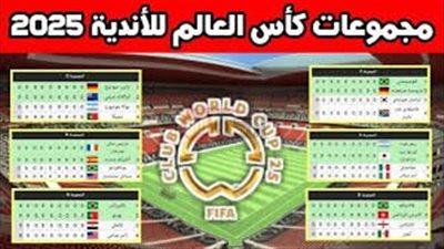 جدول مباريات كأس العالم للأندية 2025 بالولايات المتحدة الأمريكية والقنوات الناقلة 