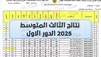 ترقبوا اعلان نتائج الثالث المتوسط 2025 الدور الاول بصيغة PDF موقع نتائجنا