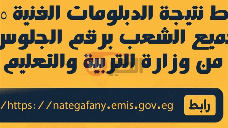 نتيجة الدبلومات الفنية