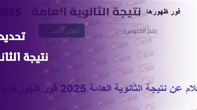 رابط استخراج نتيجة الثانوية العامة 2025 برقم الجلوس فور ظهورها 