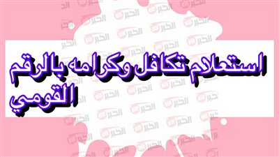 استعلام بالرقم القومي تكافل وكرامة 2025 إلكترونيا وموعد صرف معاش شهر اغسطس